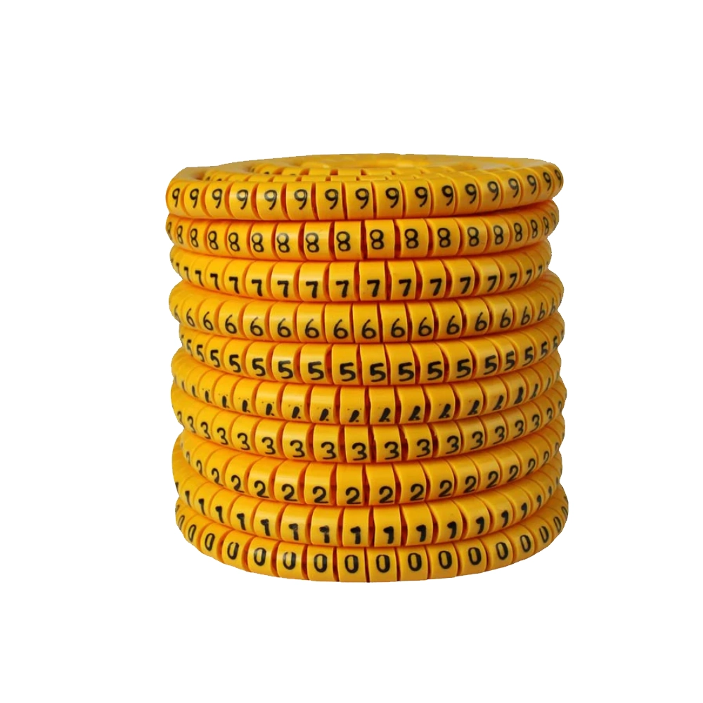 Cable and Wire Marker Ferrules 6mm 0 To 9 (Pack Of 10)